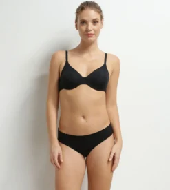 Soutien-gorge à armatures en microfibre Noir Dim Invisible
