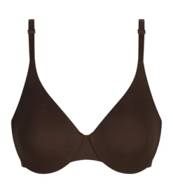 Soutien-gorge à armatures en microfibre Marron Dim Invisible