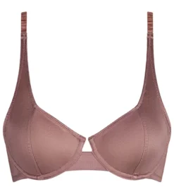 Soutien-gorge balconnet à armatures en dentelle Marron Chocolove