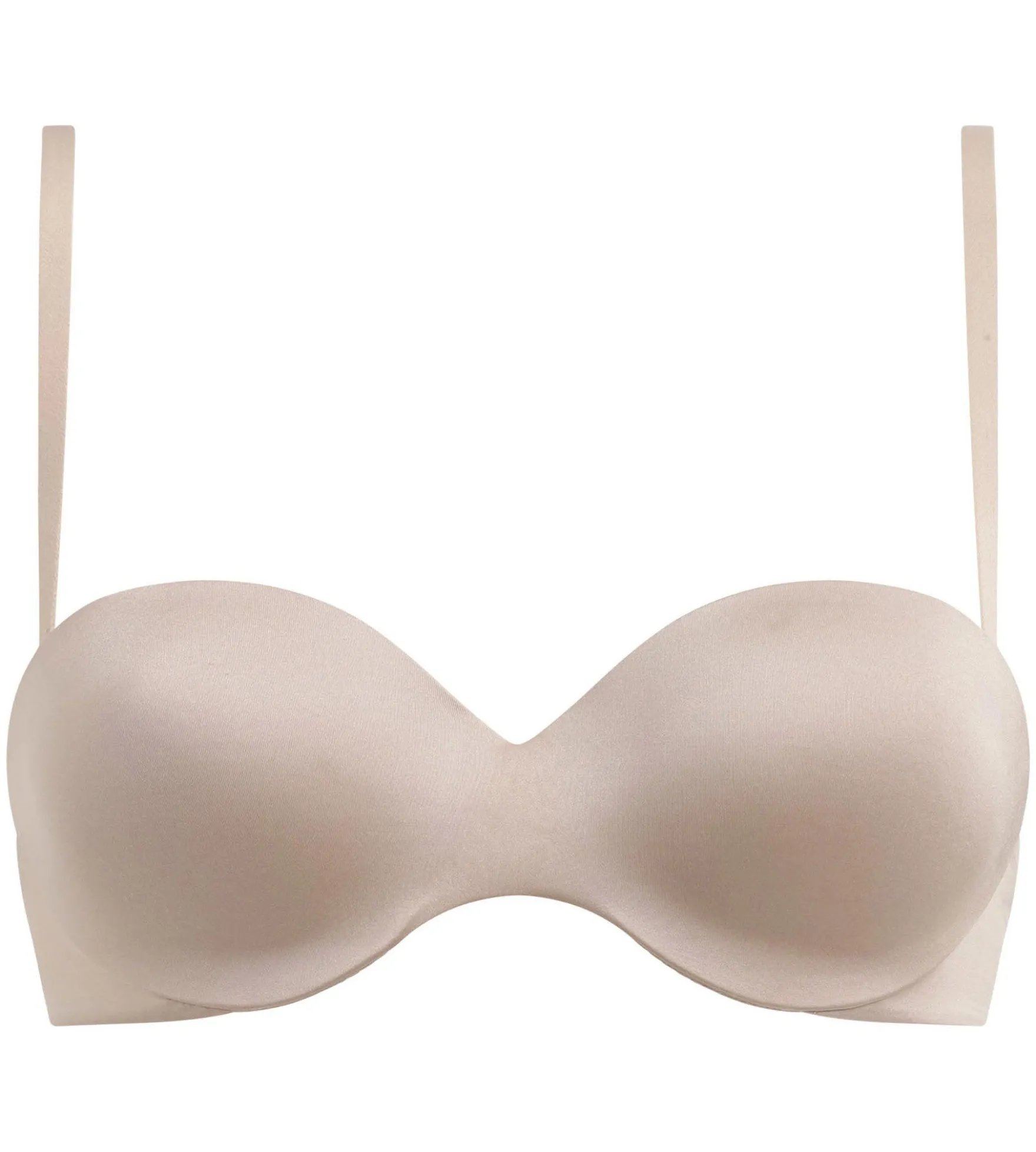Soutien-gorge bandeau à bretelles amovibles en microfibre nude Dim