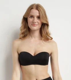 Soutien-gorge bandeau Noir sans armatures pour femme InvisiFree