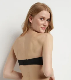 Soutien-gorge bandeau Noir sans armatures pour femme InvisiFree