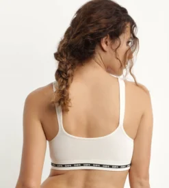 Soutien-gorge Beige côtelé sans armature ni couture Dim Icons Seamless