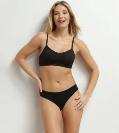 Soutien-gorge brassière en microfibre Noir Dim Invisible