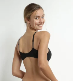 Soutien-gorge corbeille à armatures en microfibre Noir Daily Micro