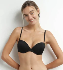 Soutien-gorge corbeille à armatures en microfibre Noir Daily Micro
