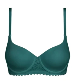 Soutien-gorge corbeille à armatures en microfibre vert Daily Dentelle