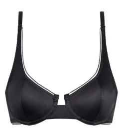 Soutien-gorge corbeille en microfibre satinée Gris Granit Dim Chéri