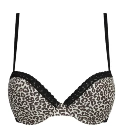 Soutien-gorge corbeille en microfibre léopard Dim Daily Micro