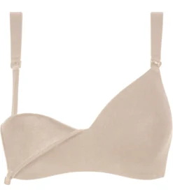 Soutien-gorge d’allaitement en jersey coton chair Dim Maternité
