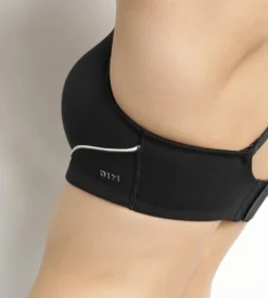 Soutien-gorge de sport en microfibre sculptante noire Dim Move