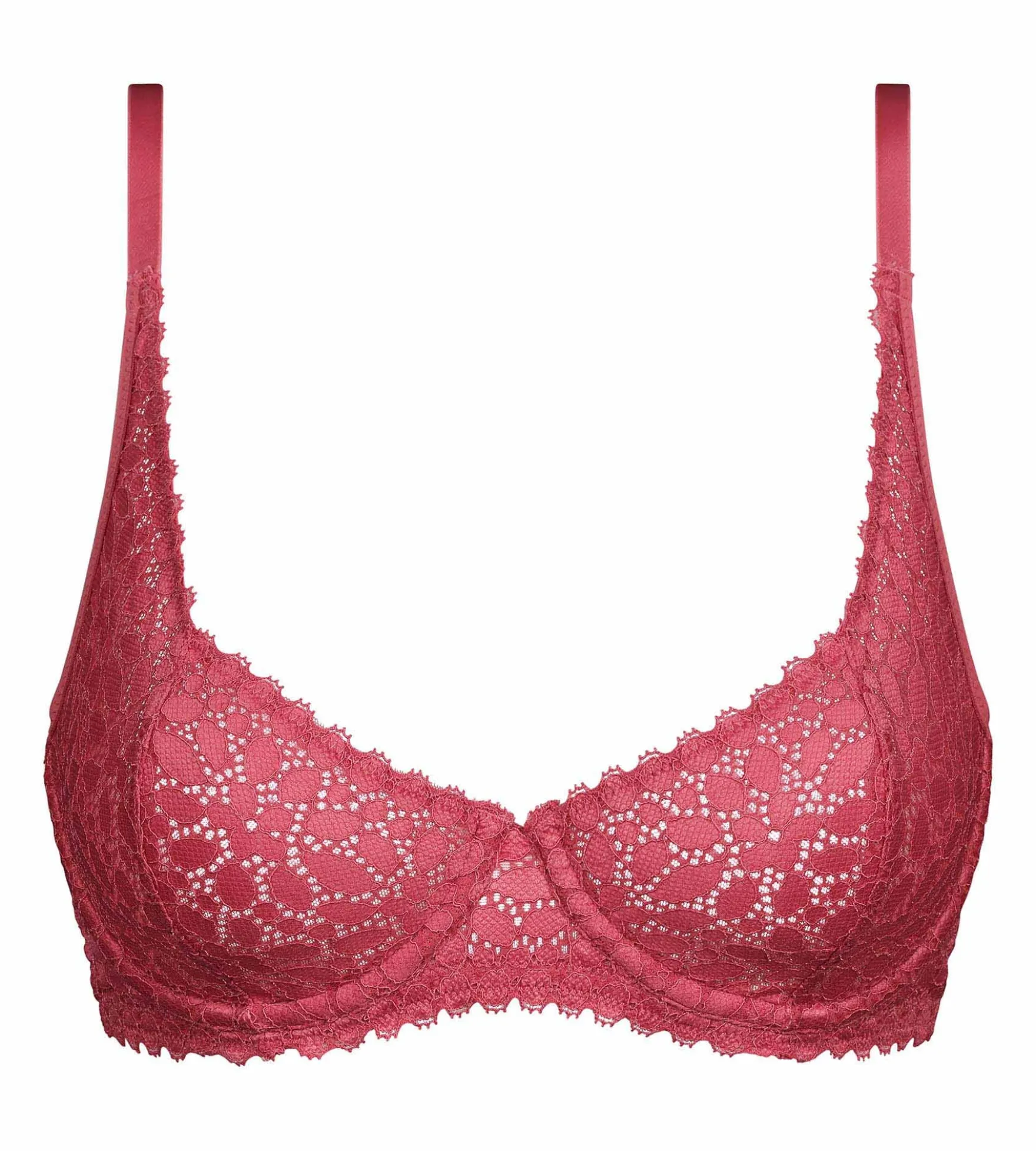Soutien-gorge emboitant à armatures en dentelle florale Rose Daily Dentelle