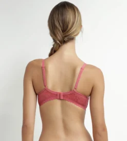 Soutien-gorge emboitant à armatures en dentelle florale Rose Daily Dentelle