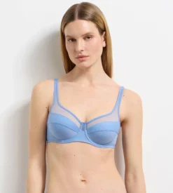 Soutien-gorge emboîtant à armatures bleu lin Generous Classic