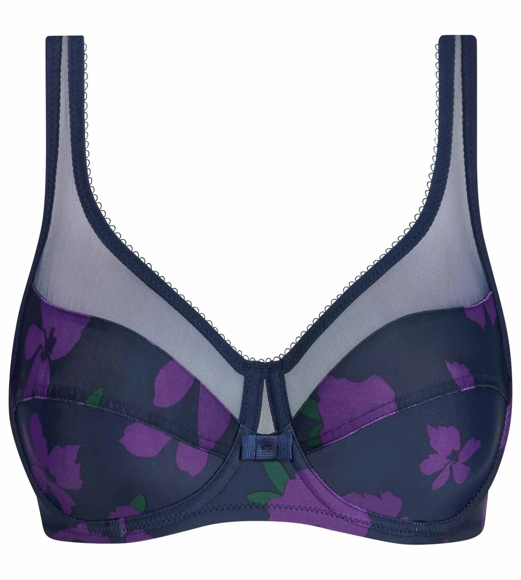 Soutien-gorge emboîtant à armatures floral violet Generous Classic