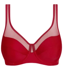 Soutien-gorge emboîtant à armatures bois rouge Generous Classic