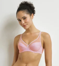 Soutien-gorge emboîtant à armatures Rose Fleuri Generous