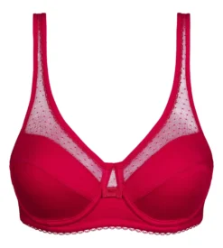 Soutien-gorge emboîtant avec armatures Rouge Generous Coton Bio Dim