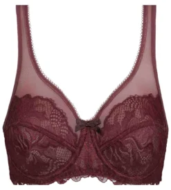 Soutien-gorge emboîtant en dentelle Rubis Foncé Generous Essentiel