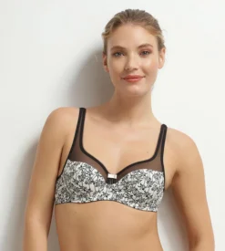 Soutien-gorge emboîtant en microfibre et tulle à palmiers Generous