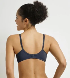 Soutien-gorge emboîtant Generous en microfibre et tulle Gris bleu formel