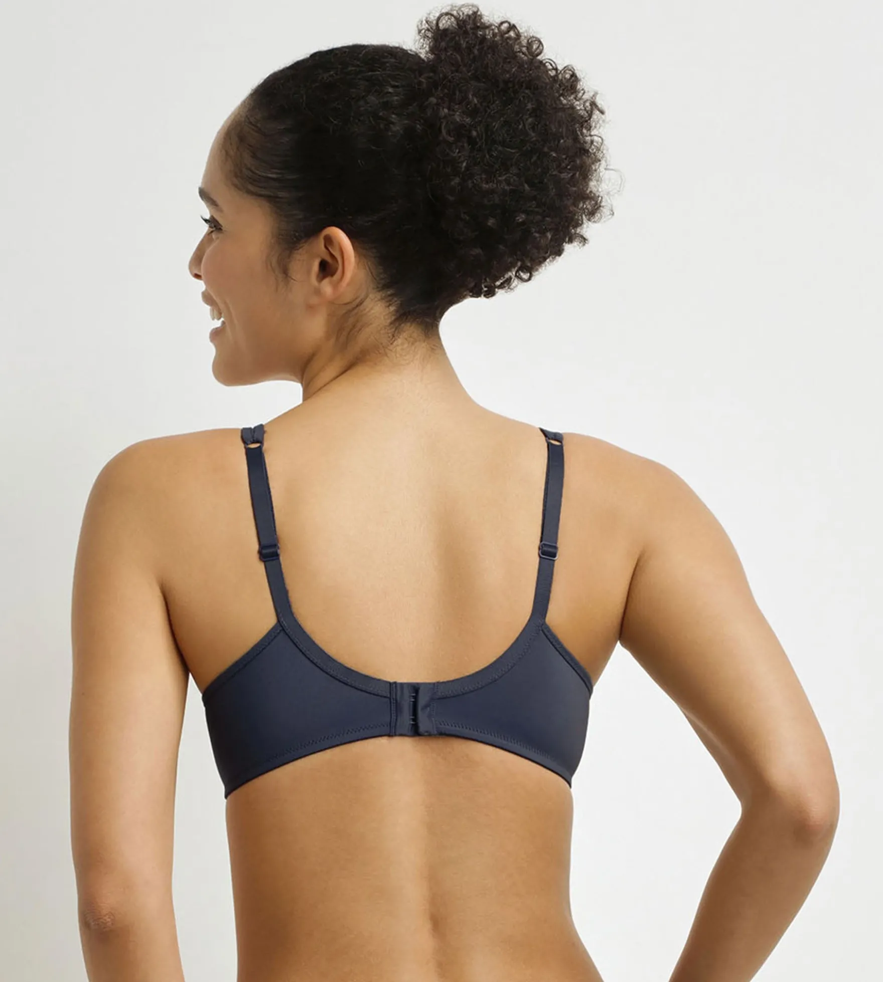 Soutien-gorge emboîtant Generous en microfibre et tulle Gris bleu formel