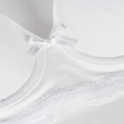Soutien-gorge fille à coques moulées en coton stretch Blanc Dim Trendy