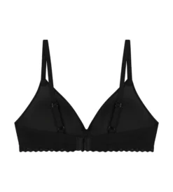 Soutien-gorge fille sans armature microfibre et dentelle Noir Daily