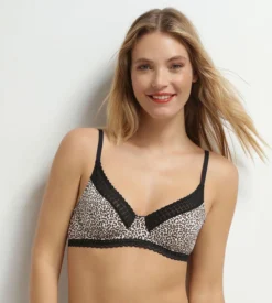 Soutien-gorge foulard à armatures en microfibre léopard Daily Micro