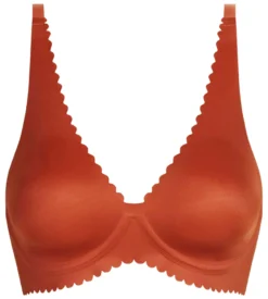 Soutien-gorge foulard à armatures en microfibre brun Body Touch