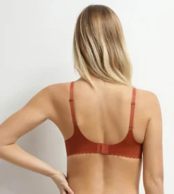 Soutien-gorge foulard à armatures en microfibre brun Body Touch