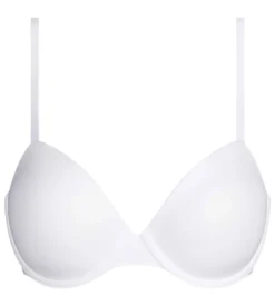 Soutien-gorge paddé à armatures en microfibre Blanc Dim Invisible