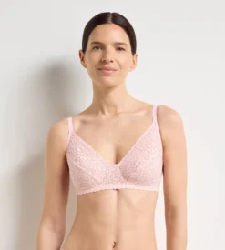 Soutien-gorge sans armatures rose pétale Daily Dentelle