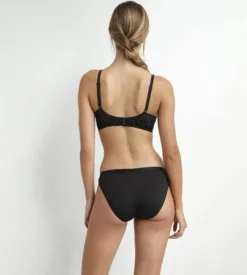 Soutien-gorge triangle avec mousses en microfibre Noir Daily Dentelle