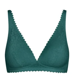 Soutien-gorge triangle avec mousses en microfibre vert Daily Dentelle