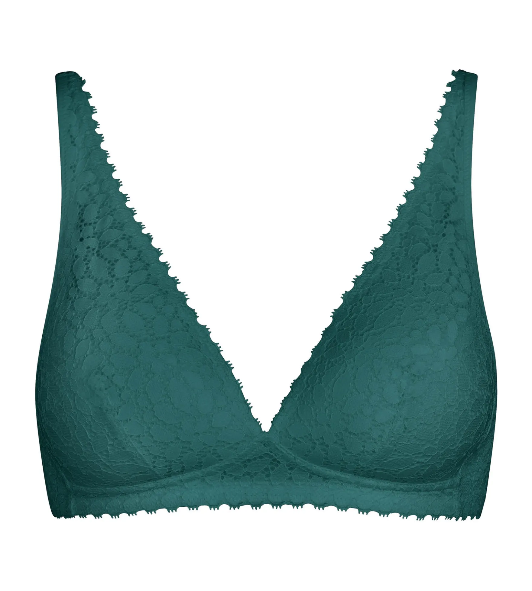 Soutien-gorge triangle avec mousses en microfibre vert Daily Dentelle