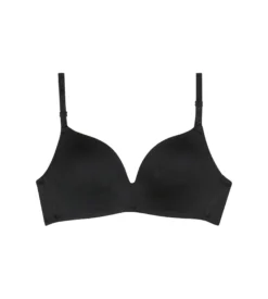 Soutien-gorge triangle à coques noir pour fille Dim Invisible