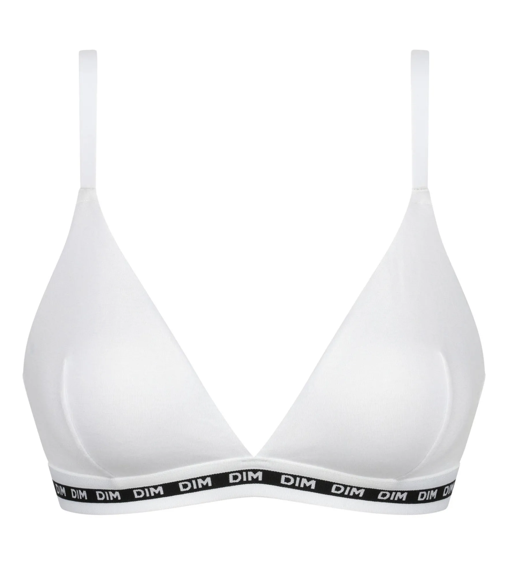 Soutien-gorge triangle femme sans armature Blanc Dim Icons