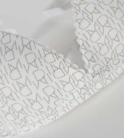 Soutien-gorge triangle imprimé logo blanc DIM Touch Girl