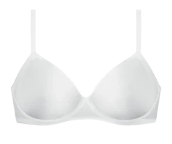 Soutien-gorge triangle sans armature en microfibre Blanc Dim Invisible