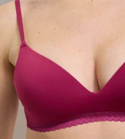 Soutien-gorge triangle sans armatures framboise intense Daily Micro