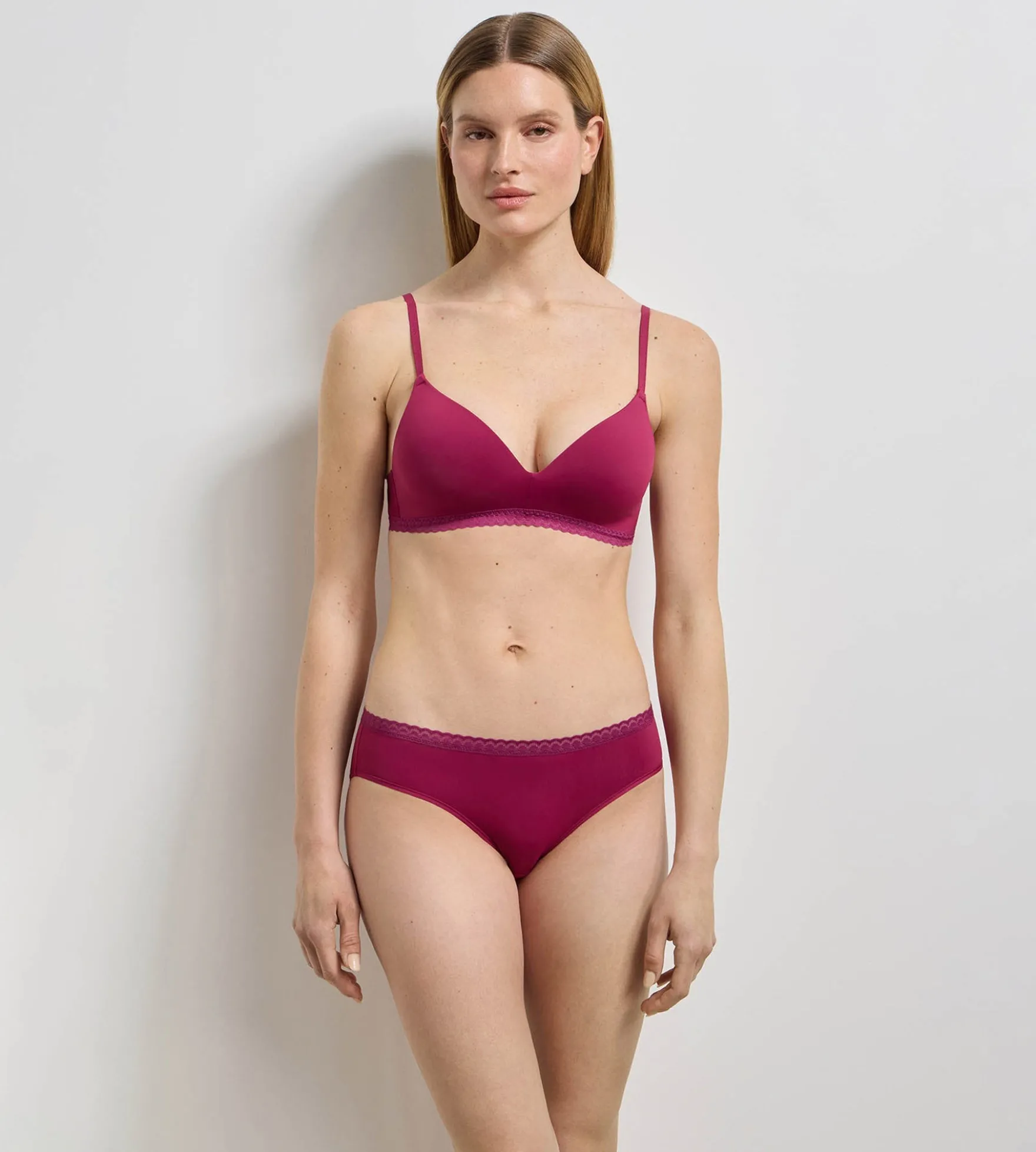 Soutien-gorge triangle sans armatures framboise intense Daily Micro