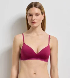 Soutien-gorge triangle sans armatures framboise intense Daily Micro