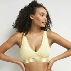 Soutien-gorge triangle sans armatures en microfibre Jaune Oh My Dim’s
