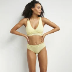 Soutien-gorge triangle sans armatures en microfibre Jaune Oh My Dim’s