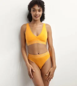 Soutien-gorge triangle sans armature en microfibre Jaune Oh My Dim’s
