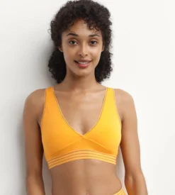 Soutien-gorge triangle sans armature en microfibre Jaune Oh My Dim’s