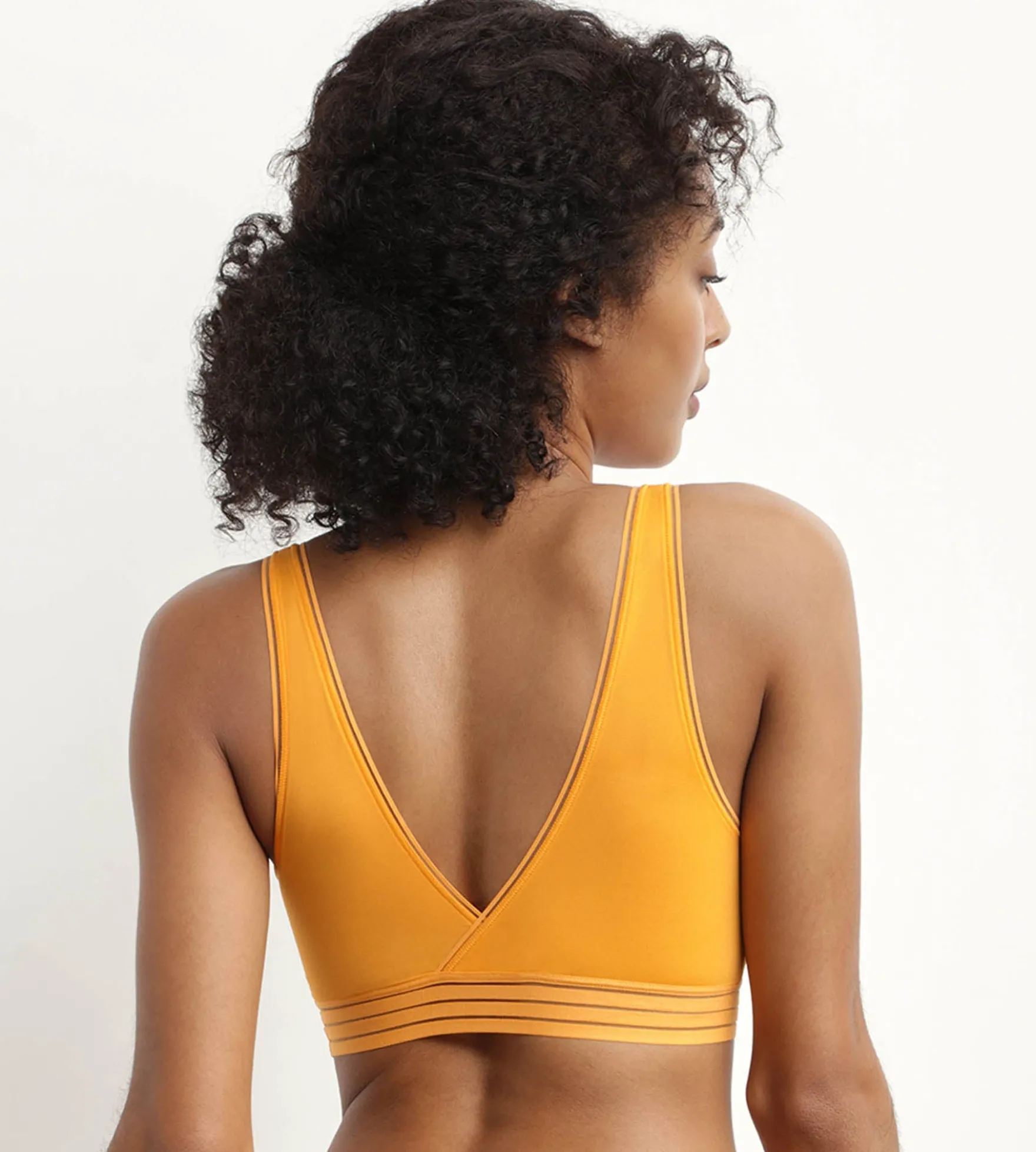 Soutien-gorge triangle sans armature en microfibre Jaune Oh My Dim’s