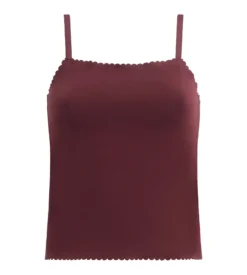 Top femme en coton stretch sans couture Rubis Foncé Body Touch Easy