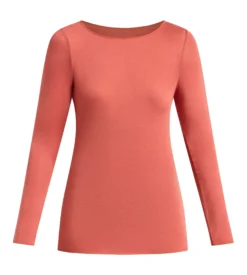 T-shirt col rond cannelle épicée Thermal Light